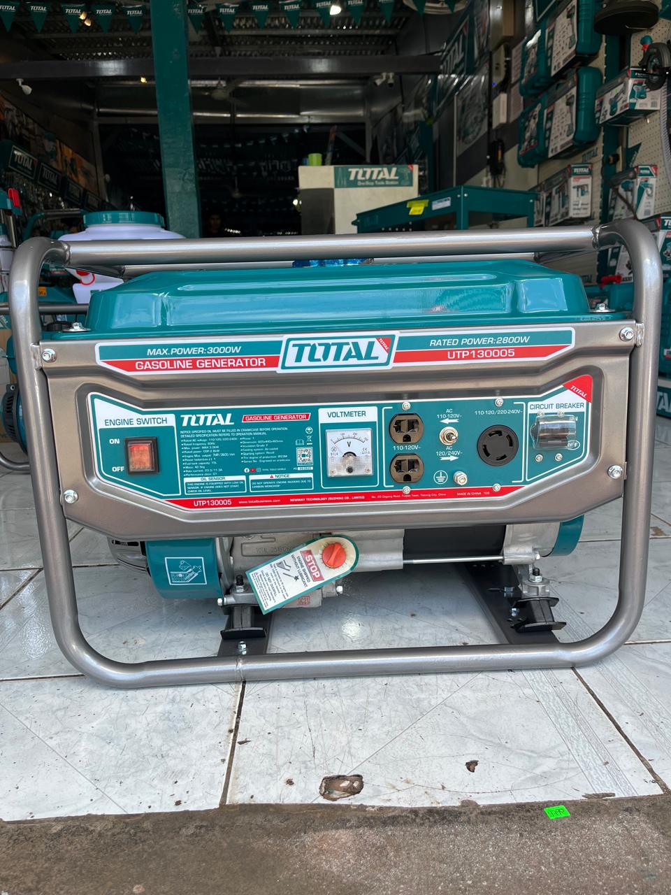 GENERADOR 3,000W GASOLINA TOTAL 110V/220V UTP130005